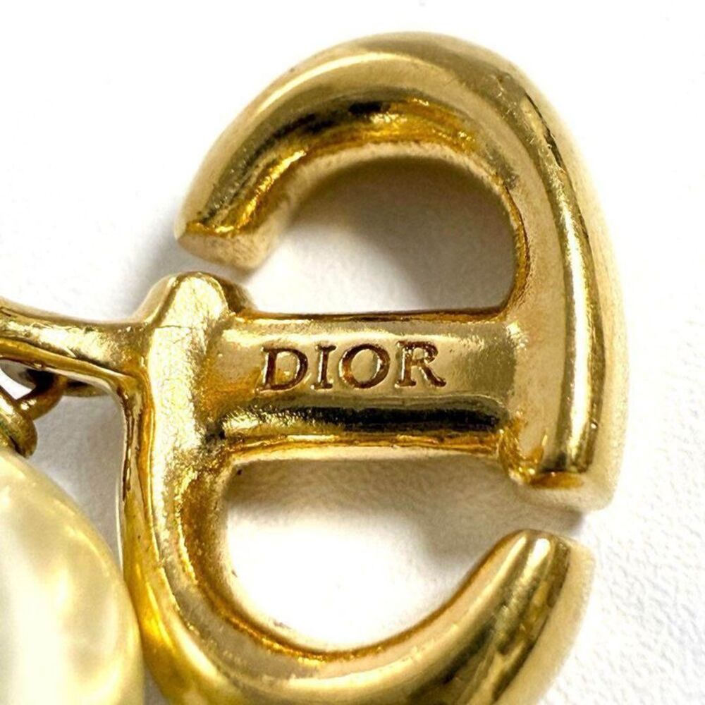 Christian Dior CD Navy Clip Earrings - Picture 10 of 10